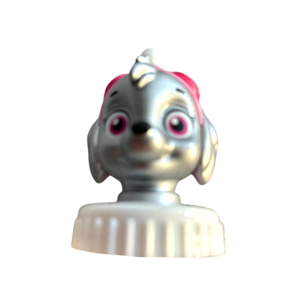 Good 2 Grow Juice Kids Bottle Topper Paw Patrol Skye Pink/Silver - Picture 1 of 4